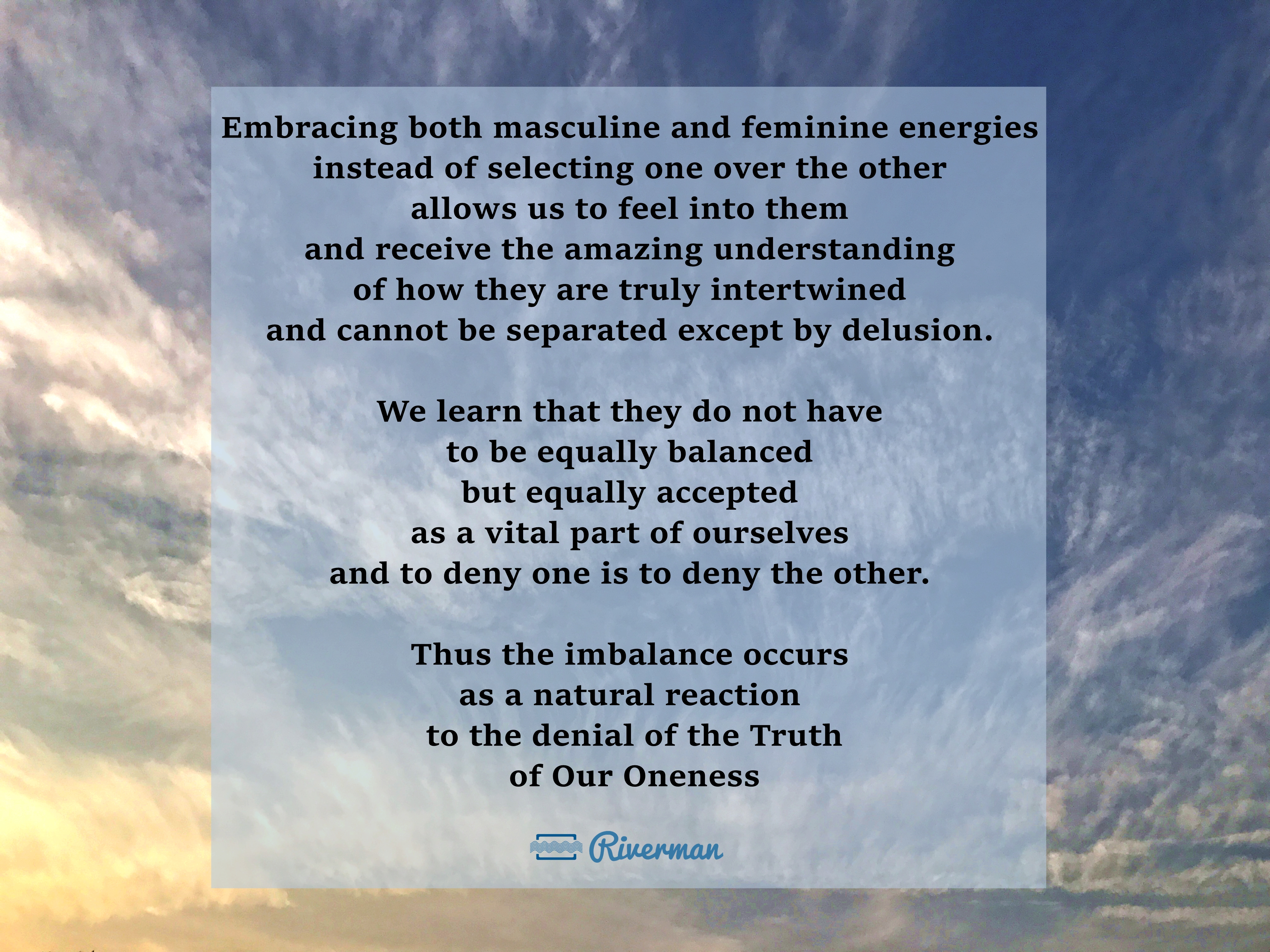 Masculine and Feminine